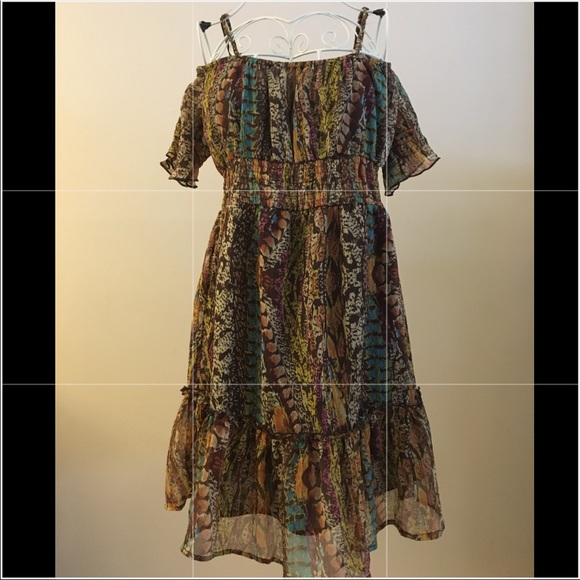 Rainbow Snake Print Dress! - Picture 1 of 4